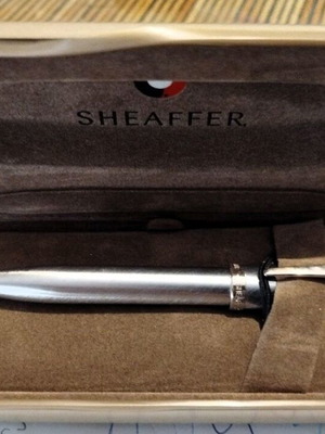 Sheaffer 100 Brushed Chrome pen new