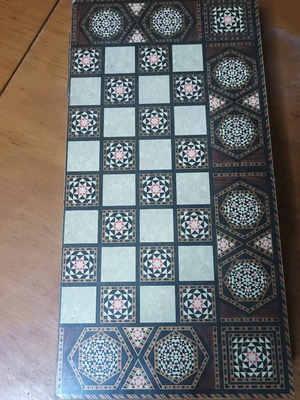 Backgammon board like new, oriental origin, 40x20 cm