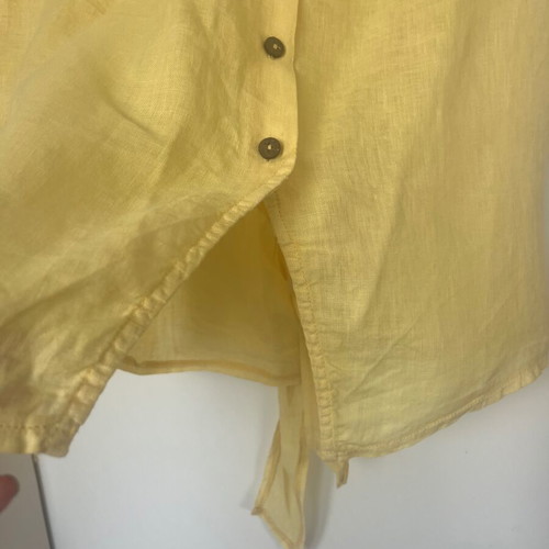 Namaste linen blouse, yellow, size S