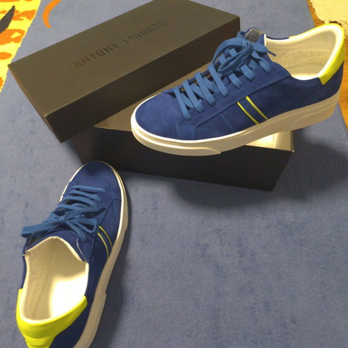 Antony Morato sneakers size 45 like new, blue suede