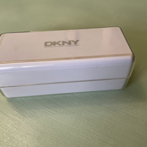 Donna Karan Sunglasses Case used, white velvet interior