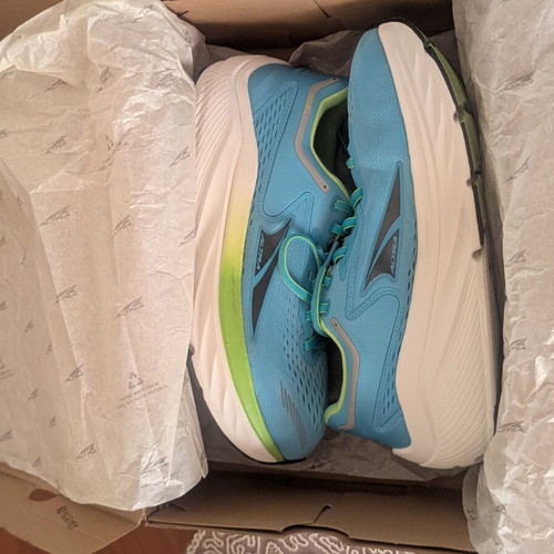 Altra VIA Olympus men's running shoes size 42, turquoise and white