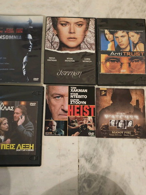 Mystery and horror DVD movies like new, 6 movies with subtitles