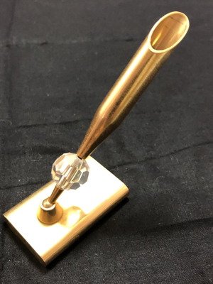 Στυλοστάτης επίχρυσος με κρύσταλλο καινούργιος