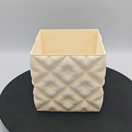 Quilted pencil holder new from 3d printer with esun pla matte material