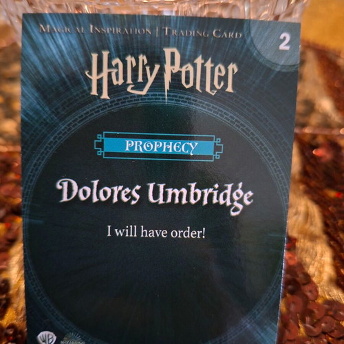 Harry Potter Dolores Umbridge collectible card new