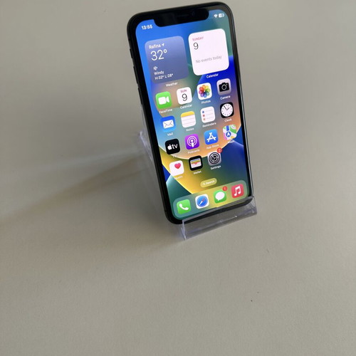 iPhone X 64GB used, black, Face ID not working