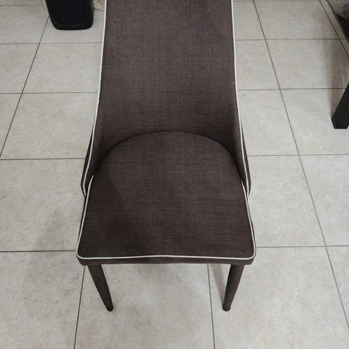 Dining set with six chairs used, extendable wenge color