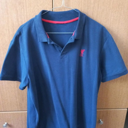 Polo μπλούζα Liverpool μεταχειρισμένη, μπλε, μέγεθος L