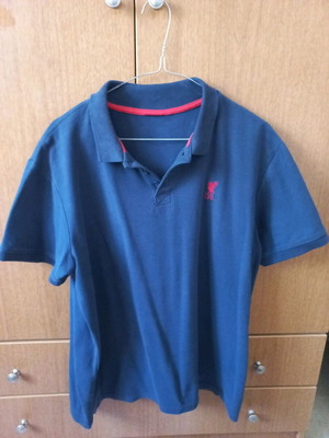 Polo μπλούζα Liverpool μεταχειρισμένη, μπλε, μέγεθος L
