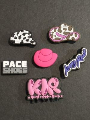 Crocs charms set brand new, pink and multicolor