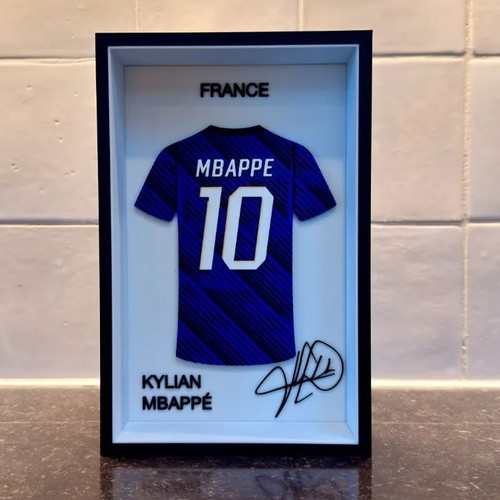 3D Printed Decorative Frame Mbappe France Custom Order