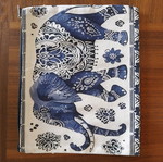 Boho elephant print pouch new