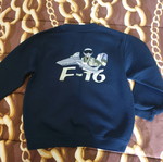 F16 Παιδικό φούτερ Πολεμική Αεροπορία σαν καινούργιο, μπλε
