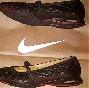 Nike Air δερμάτινα  παπούτσια (μπαλαρίνες με αερόσολα) νούμερο 40,5 (9Β Αμερικάνικο νούμερο) , χρώματος καφέ.