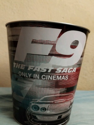 Κουβάς ποπ κορν Fast and Furious 9 καινούργιος, συλλεκτικός