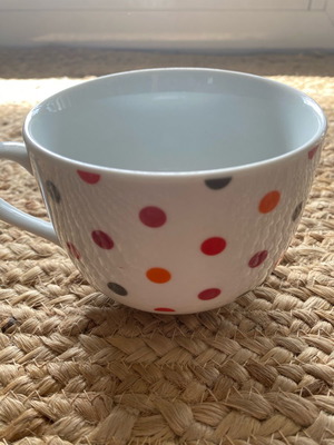 Polka Dot Colorful Mug Used Large Size