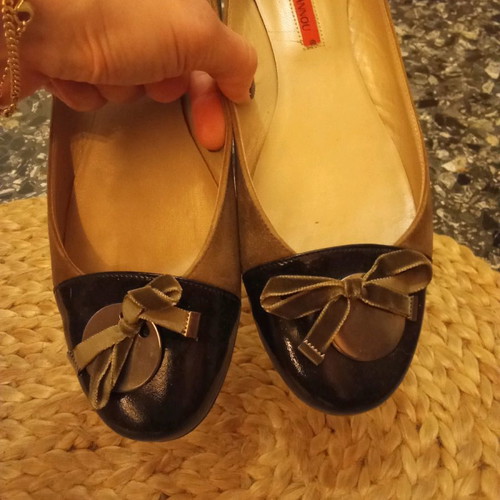 Apostolos Ioannou suede ballerinas like new, size 39, green