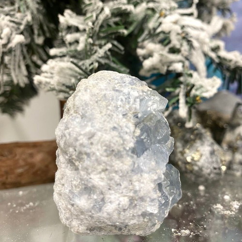 Natural Raw Celestine Drusy without Heat Treatment