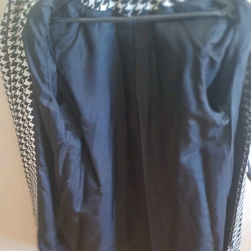 Lapin Montgomery style girls' coat like new, black and white, size 152 cm