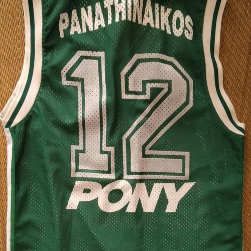 Panathinaikos Pony jersey medium, like new, authentic
