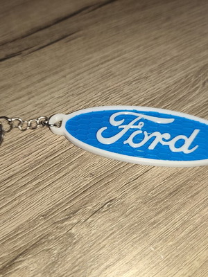 Ford 3D Printed Keychain new