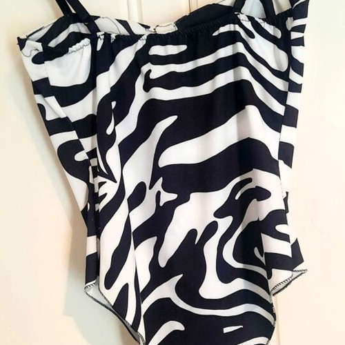 Zebra Print Body with Bustier, like new, size S