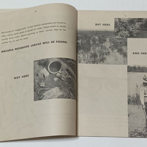 Malaria Control booklet used, 1941 edition
