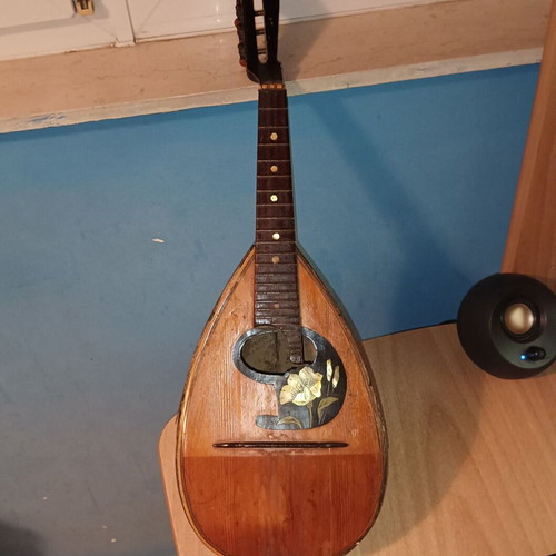 Vintage Mandolin Alfio B. Reina Acireale Neapolitan Italy 1900 used