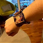  Ξύλινο βραχιόλι με εικόνα από πίνακα του Klimt