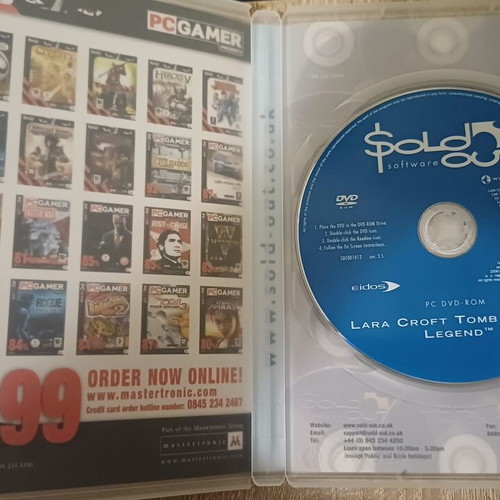 Lara Croft Tomb Raider PC DVD ROM like new