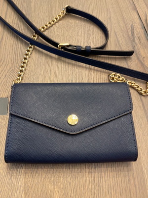 Micheal Kors crossbody bag dark blue like new