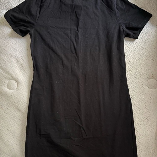 T shirt dress short black, size 38, worn once