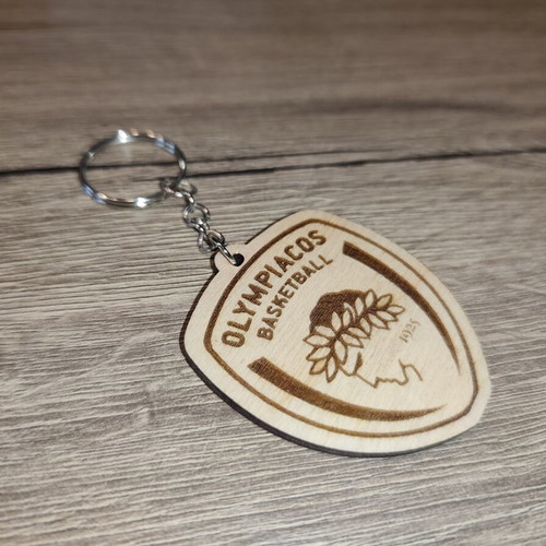 Olympiacos Basketball Handmade Wooden Keychain new