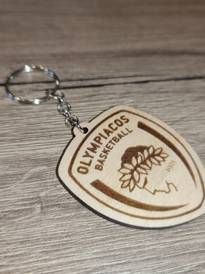 Olympiacos Basketball Handmade Wooden Keychain new