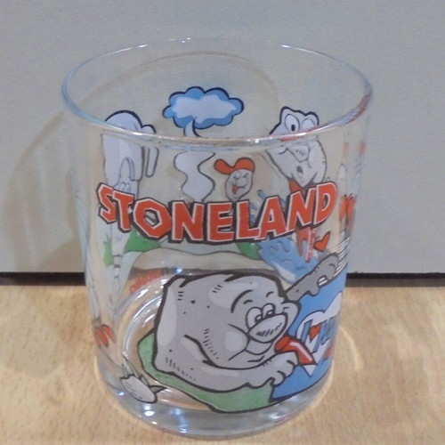 Nutella Stoneland old collectible glass used