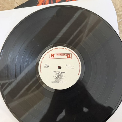 Slayer Show No Mercy original 1983 LP with Kerry King autograph