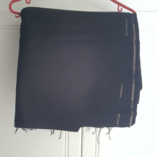 Wool fabric 100% like new, double width 140-220cm black for coats