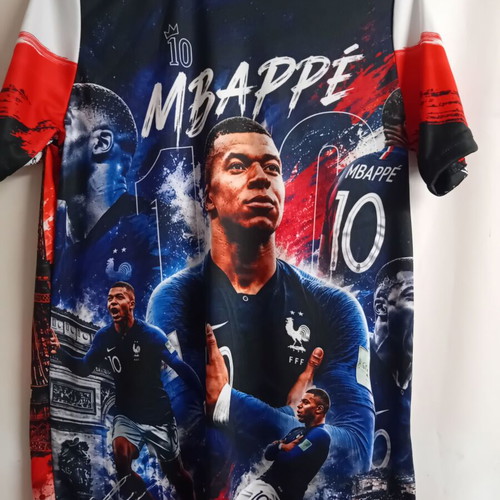 Mbappe 10 France commemorative acrylic T-shirt