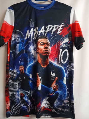 Mbappe 10 France commemorative acrylic T-shirt