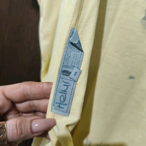 Helmi yellow off-shoulder blouse used size S