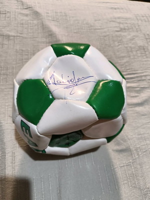 Football signed by Domazos like new, collectible Panathinaikos ball