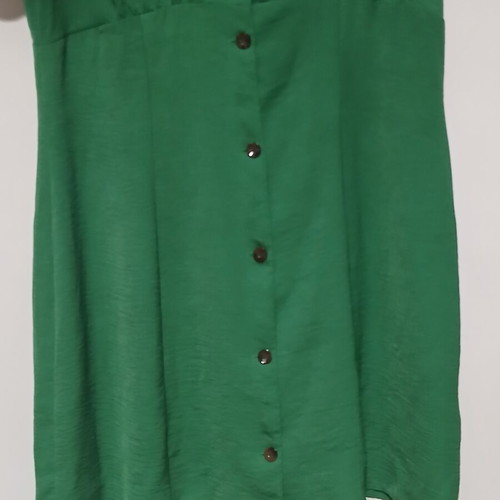 Primark green midi dress with front buttons like new, size XL