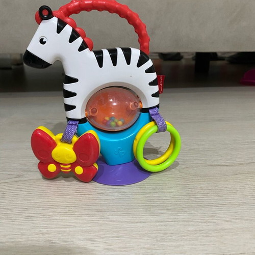 Fisher Price Activity Zebra with Suction Cup like new