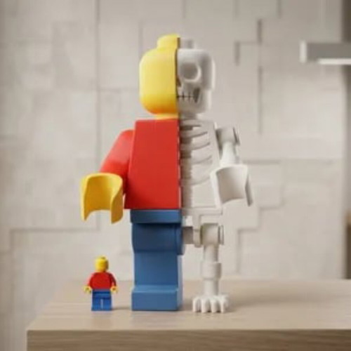 Lego Minifigure Anatomy 3D new