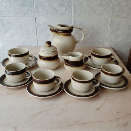 Bulgarian coffee set from the 80s used