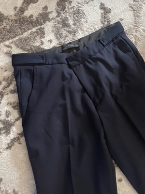 Zara straight-leg pants, blue, size S