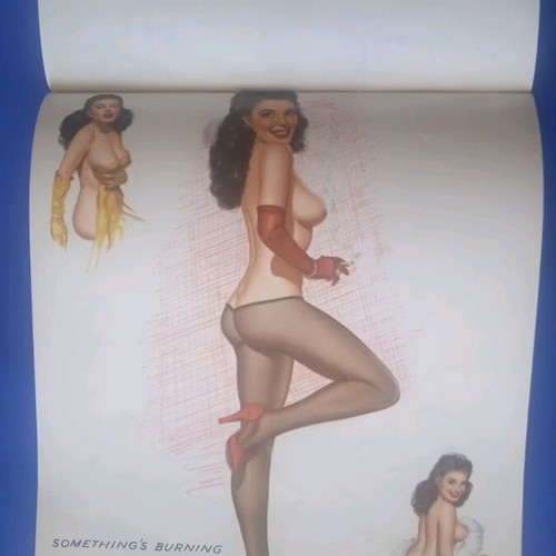 Lithograph calendar 1957 used, good condition