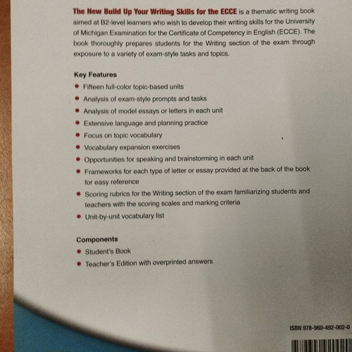 Student book for English writing skills B2 level new