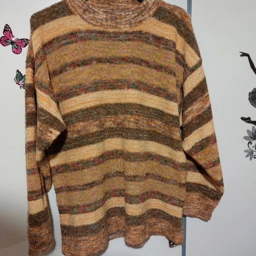 90s style multicolor sweater Greek tailoring